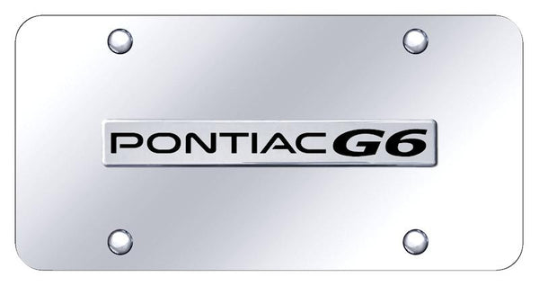 Pontiac Pontiac G6 Chrome on Chrome 3D Bar License Plate - PG6.N.CC