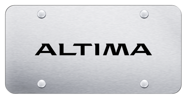 Nissan Altima License Plate - Laser Etched Brushed License Plate - PL.ALT.ES