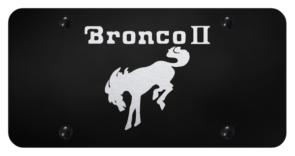 Ford Bronco II License Plate - Laser Etched Black License Plate - PL.BRO2.EB