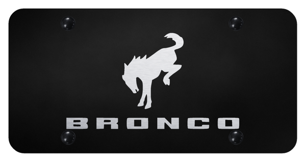 Ford Bronco 2020 License Plate - Laser Etched Black License Plate - PL.BRO3.EB