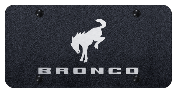 Ford Bronco 2020 License Plate - Laser Etched Rugged Black License Plate - PL.BRO3.ERB