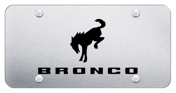 Ford Bronco 2020 License Plate - Laser Etched Brushed License Plate - PL.BRO3.ES