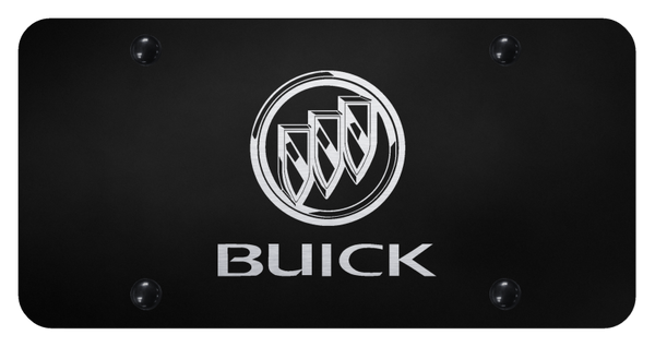 Buick Buick License Plate - Laser Etched Black License Plate - PL.BUI.EB