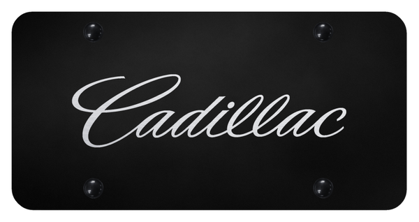 Cadillac Cadillac 2014 (Name Only) License Plate - Laser Etched Black License Plate - PL.CAD3N.EB