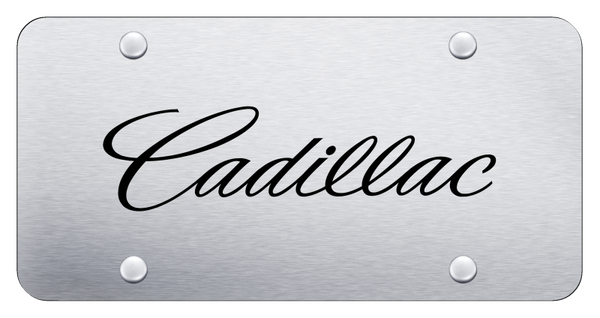 Cadillac Cadillac 2014 (Name Only) Plate - Laser Etched Brushed License Plate - PL.CAD3N.ES