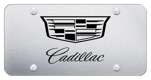 Cadillac Cadillac 2014 License Plate - Laser Etched Brushed License Plate - PL.CAD3.ES