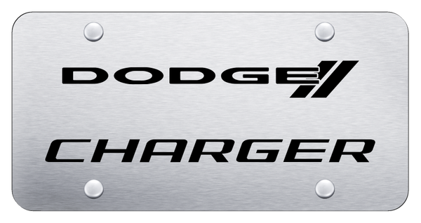 Dodge Charger License Plate - Laser Etched Brushed License Plate - PL.CHG.ES