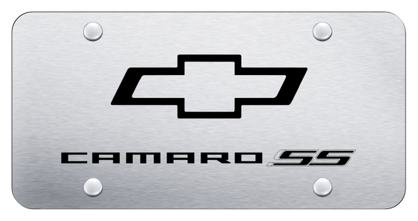 Chevrolet Camaro SS License Plate - Laser Etched Brushed License Plate - PL.CMRSS.ES