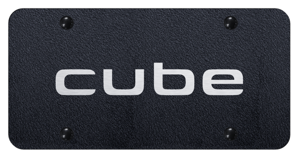 Nissan Cube License Plate - Laser Etched Rugged Black License Plate - PL.CUBE.ERB