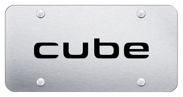 Nissan Cube License Plate - Laser Etched Brushed License Plate - PL.CUBE.ES