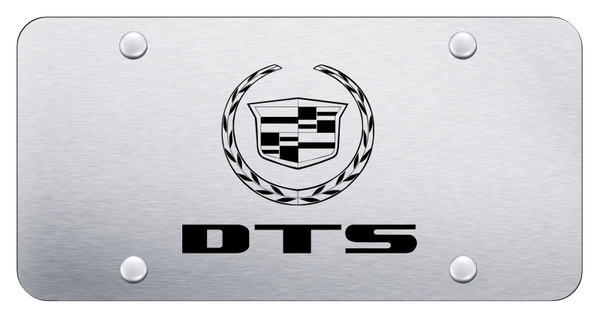 Cadillac DTS License Plate - Laser Etched Brushed License Plate - PL.DTS.ES