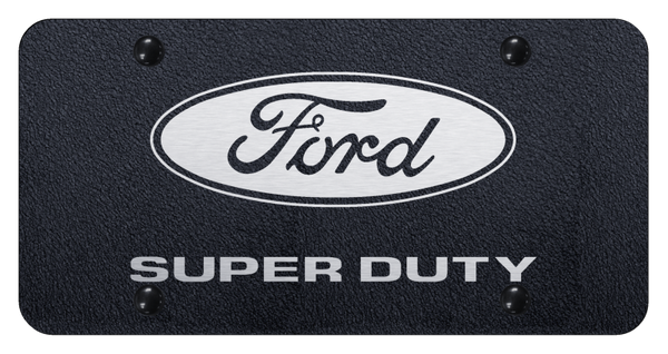 Ford Super Duty License Plate - Laser Etched Rugged Black License Plate - PL.DTY.ERB