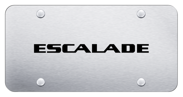 Cadillac Escalade (Name Only) License Plate - Laser Etched Brushed License Plate - PL.ESAN.ES