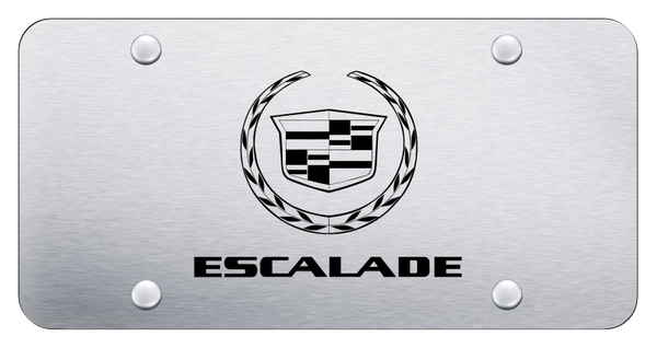 Cadillac Escalade License Plate - Laser Etched Brushed License Plate - PL.ESA.ES