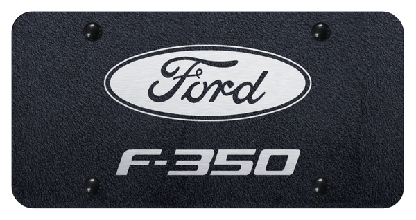 Ford F-350 License Plate - Laser Etched Rugged Black License Plate - PL.F35.ERB