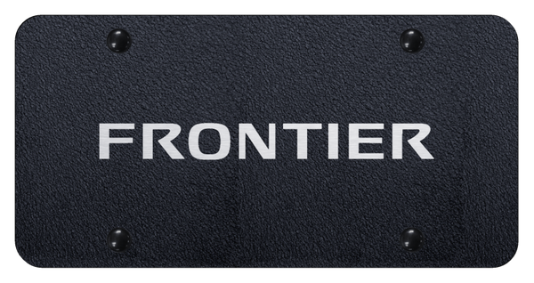 Nissan Frontier License Plate - Laser Etched Rugged Black License Plate - PL.FRO.ERB