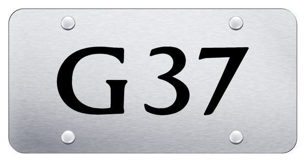 Infiniti G37 License Plate - Laser Etched Brushed License Plate - PL.G37.ES