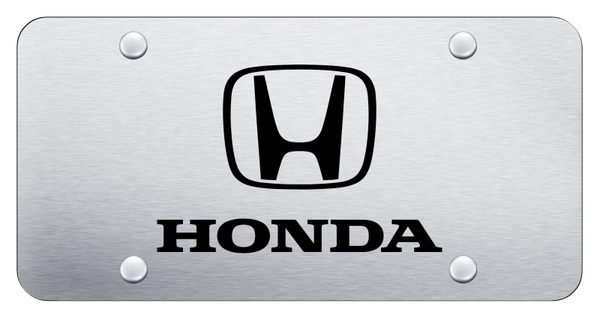 Honda Honda License Plate - Laser Etched Brushed License Plate - PL.HON.ES