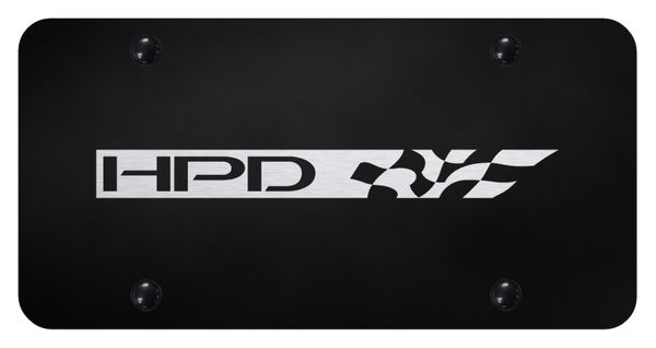 Honda HPD License Plate - Laser Etched Black License Plate - PL.HPD.EB