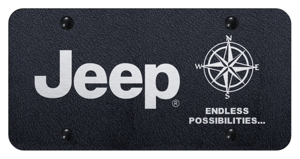 Jeep Jeep Endless License Plate - Laser Etched Rugged Black License Plate - PL.JEEPE.ERB