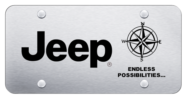 Jeep Jeep Endless License Plate - Laser Etched Brushed License Plate - PL.JEEPE.ES