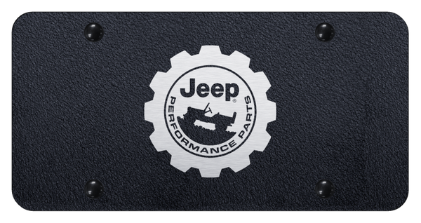 Jeep Jeep Performance License Plate - Laser Etched Rugged Black License Plate - PL.JEEPP.ERB