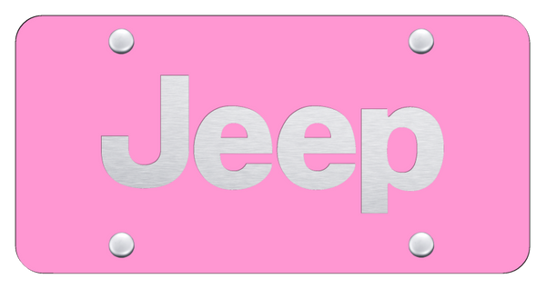 Jeep Jeep License Plate - Laser Etched Pink License Plate - PL.JEE.EP