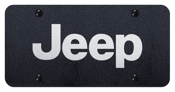 Jeep Jeep License Plate - Laser Etched Rugged Black License Plate - PL.JEE.ERB