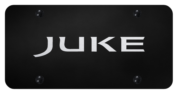 Nissan Juke License Plate - Laser Etched Black License Plate - PL.JUKE.EB