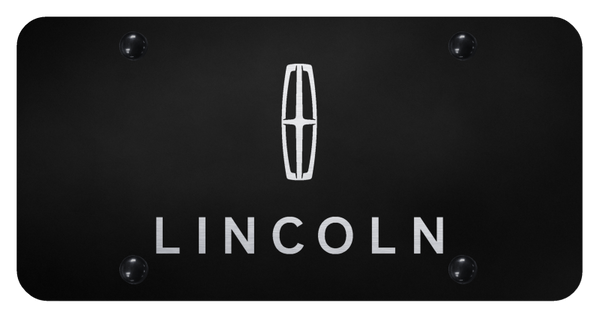 Lincoln Lincoln License Plate - Laser Etched Black License Plate - PL.LIN.EB