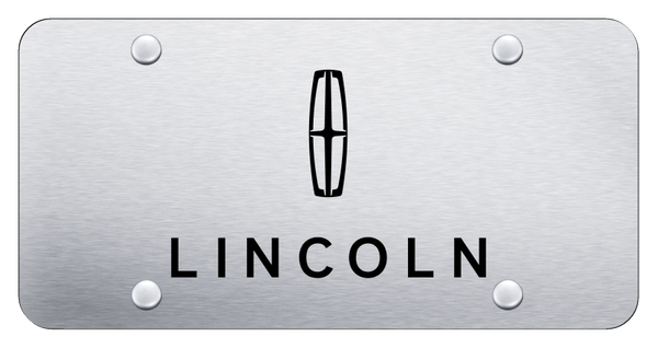 Lincoln Lincoln License Plate - Laser Etched Brushed License Plate - PL.LIN.ES