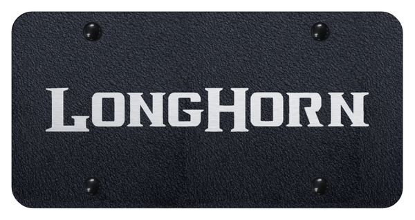 RAM Longhorn License Plate - Laser Etched Rugged Black License Plate - PL.LNGH.ERB