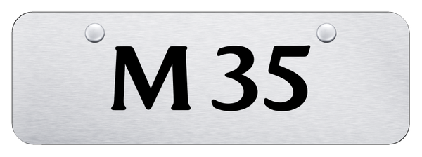 Infiniti M35 Mini Plate - Laser Etched Brushed License Plate - PL.M35.ESM