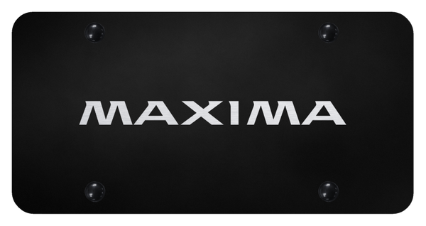 Nissan Maxima License Plate - Laser Etched Black License Plate - PL.MAX.EB