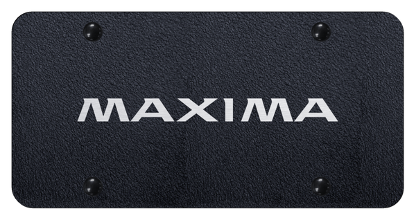 Nissan Maxima License Plate - Laser Etched Rugged Black License Plate - PL.MAX.ERB