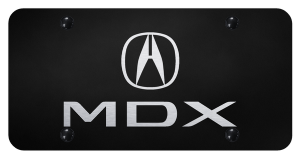 Acura MDX License Plate - Laser Etched Black License Plate - PL.MDX.EB