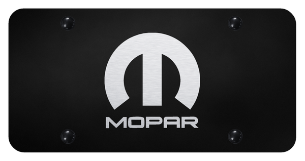 Mopar Mopar License Plate - Laser Etched Black License Plate - PL.MOP.EB