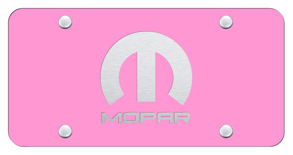 Mopar Mopar License Plate - Laser Etched Pink License Plate - PL.MOP.EP