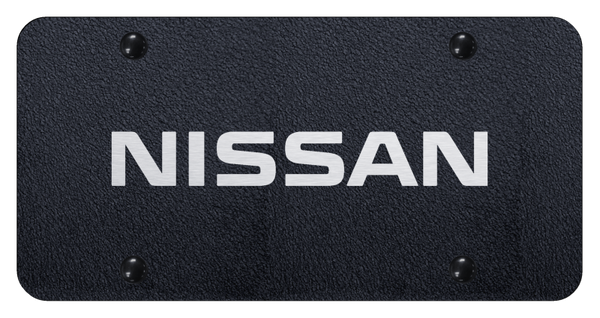 Nissan Nissan Name License Plate - Laser Etched Rugged Black License Plate - PL.NISN.ERB