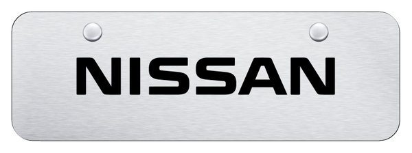 Nissan Nissan Name Mini Plate - Laser Etched Brushed License Plate - PL.NISN.ESM