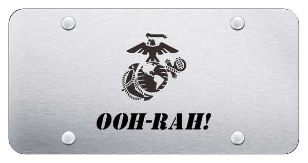 OOH-RAH! License Plate - Laser Etched Brushed License Plate - PL.OOH.ES