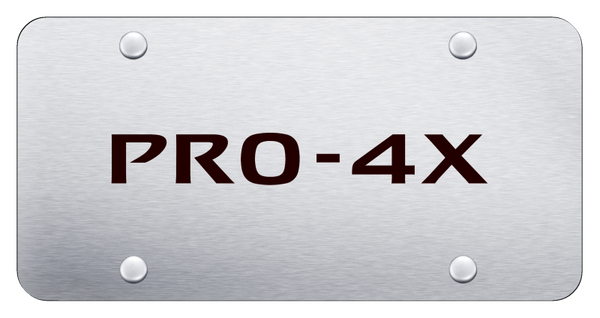 Nissan Pro-4X License Plate - Laser Etched Brushed License Plate - PL.P4X.ES