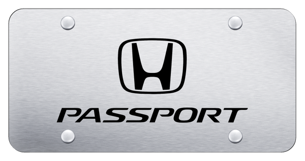 Honda Passport License Plate - Laser Etched Brushed License Plate - PL.PAS.ES