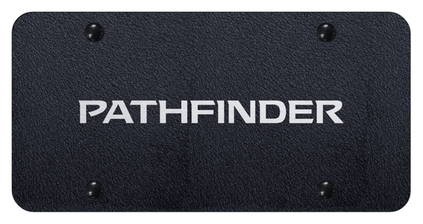 Nissan Pathfinder License Plate - Laser Etched Rugged Black License Plate - PL.PAT.ERB