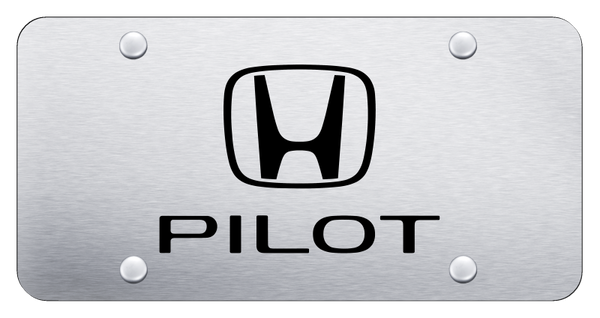 Honda Pilot License Plate - Laser Etched Brushed License Plate - PL.PIL.ES