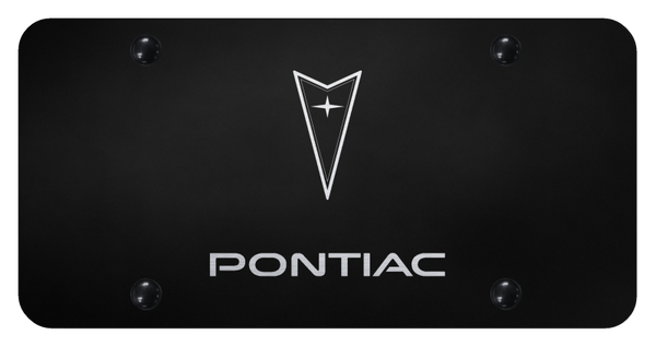 Pontiac Pontiac License Plate - Laser Etched Black License Plate - PL.PON.EB