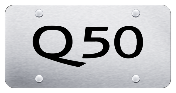 Infiniti Q50 License Plate - Laser Etched Brushed License Plate - PL.Q50.ES