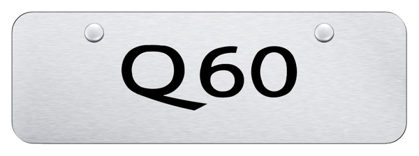 Infiniti Q60 Mini Plate - Laser Etched Brushed License Plate - PL.Q60.ESM