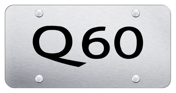 Infiniti Q60 License Plate - Laser Etched Brushed License Plate - PL.Q60.ES