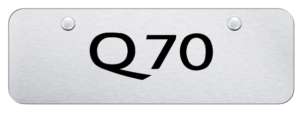 Infiniti Q70 Mini Plate - Laser Etched Brushed License Plate - PL.Q70.ESM